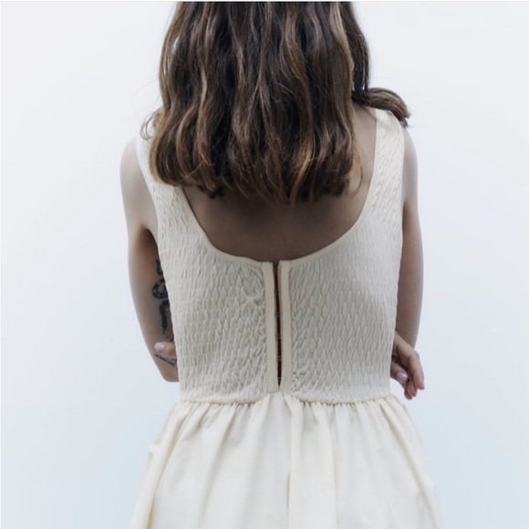 Zara size small contrasting midi dress - Picture 4 of 4